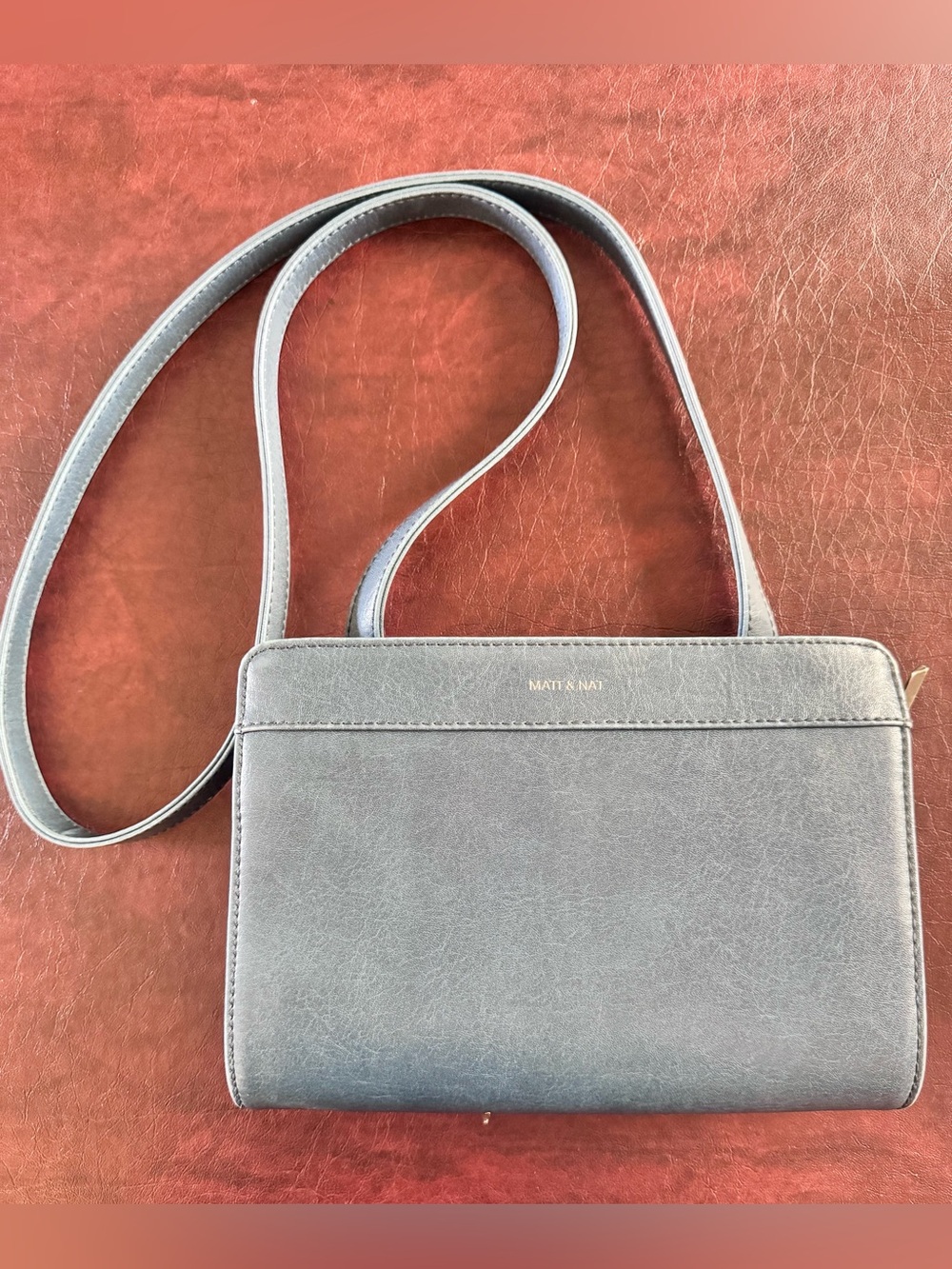Matt & Nat Slate Gray Crossbody Bag
